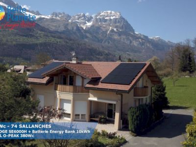 6,84 kWc SolarEdge + Batterie ENERGY Bank 10kWh + 18 QCELL QPEAK DUO 380Wc
