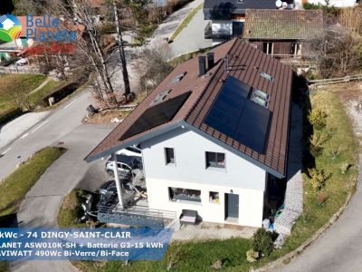 9,80 kWc SOLPLANET + Batterie SOLPLANET G3-15KWh + 20 MaviWatt 490Wc FB BV/BF