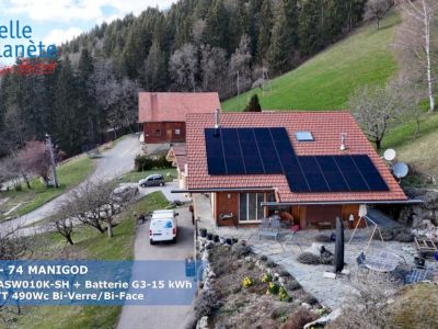 11,76 kWc SOLPLANET + Batterie SOLPLANET G3-15KWh + 24 MaviWatt 490Wc FB BV/BF