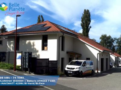 8,08 kWc SOLAREDGE + 19 MaviWatt 425Wc FB BV/BF + Batterie ATMOCE 7kWh