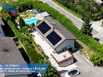 9,80 kWc SOLPLANET + Batterie SOLPLANET G3-15KWh + 20 MaviWatt 490Wc FB BV/BF