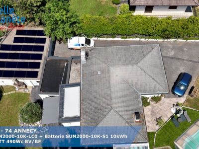 10,78 KWc HUAWEI + Batterie LUNA2000 10 kWh + 22 MaviWatt 490Wc BV/BF