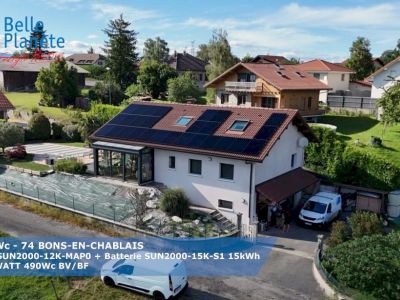 13,23 KWc HUAWEI + Batterie LUNA2000 15 kWh + 27 MaviWatt 490Wc BV/BF