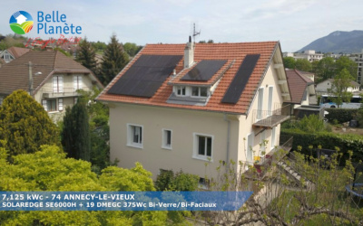6 kWc SolarEdge + 19 DMEGC 375Wc FB BV/BF