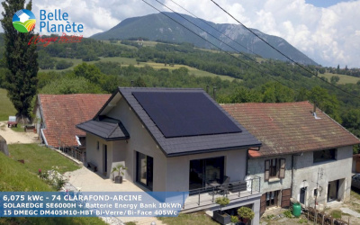 6 kWc SolarEdge + Batterie Energy Bank SE10kWh+15 DMEGC 405Wc FB BV/BF