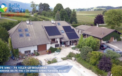 12,75kWc SolarEdge + 34 DMEGC 375Wc FB BV/BF