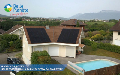 9 kWc SolarEdge + 24 DMEGC 375Wc FB BV/BF