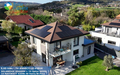 5,95 kWc SOLAREDGE + 14 MaviWatt 425Wc FB BV/BF