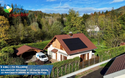 5 kWc SOLAREDGE + 10 MaviWatt 500Wc FB BV/BF