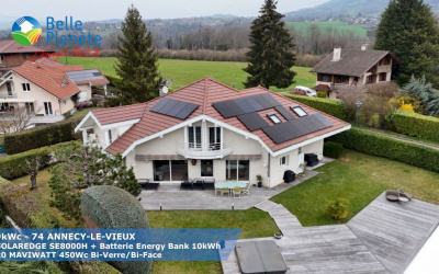 9 kWc SolarEdge + Batterie Energy Bank SE10kWh + 20 MAVIWATT 450Wc BV/BF