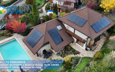 9,5 kWc SolarEdge + Batterie Energy Bank SE10kWh + 19 MAVIWATT 500Wc BV/BF
