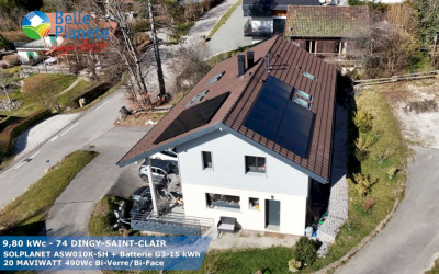 9,80 kWc SOLPLANET + Batterie SOLPLANET G3-15KWh + 20 MaviWatt 490Wc FB BV/BF