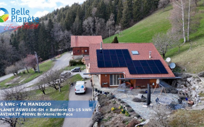 11,76 kWc SOLPLANET + Batterie SOLPLANET G3-15KWh + 24 MaviWatt 490Wc FB BV/BF