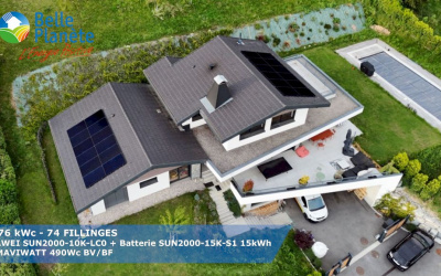 11,76 KWc HUAWEI + Batterie LUNA2000 15 kWh + 24 MaviWatt 490Wc BV/BF