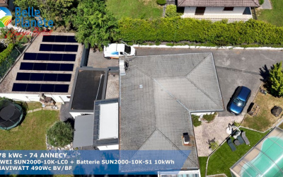 10,78 KWc HUAWEI + Batterie LUNA2000 10 kWh + 22 MaviWatt 490Wc BV/BF