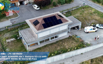 6,86 kWc SOLPLANET + Batterie SOLPLANET G3-15KWh + 14 MaviWatt 490Wc FB BV/BF