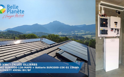 13,23 KWc HUAWEI + Batterie LUNA2000 15 kWh + 27 MaviWatt 490Wc BV/BF