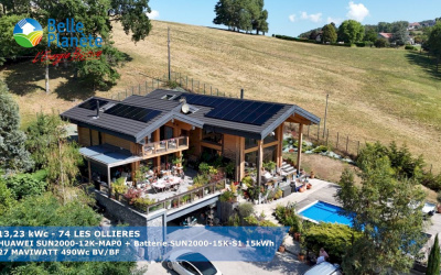 13,23 KWc HUAWEI + Batterie LUNA2000 15 kWh + 27 MaviWatt 490Wc BV/BF