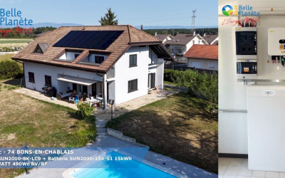 7,84 KWc HUAWEI + Batterie LUNA2000 10 kWh + 16 MaviWatt 490Wc BV/BF