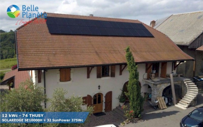 12kWc SolarEdge + 32 SunPower 375Wc Full Black