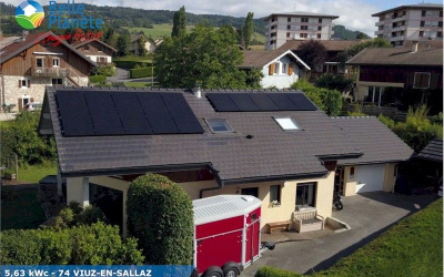 5,63kWc SolarEdge + 15 SunPower 375Wc Full Black