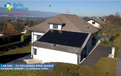 7,88 kWc SolarEdge + 21 SunPower 375Wc Full Black