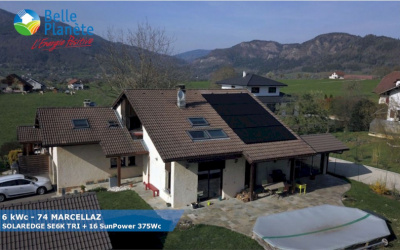 6 kWc SolarEdge + 16 SunPower 375Wc Full Black