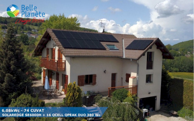 6,08 kWc SolarEdge + 16 QCELL QPEAK DUO 380Wc