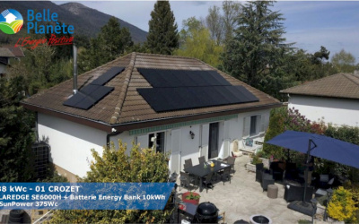 6,375 kWc SolarEdge + Batterie Energy Bank 10kWh + 17 SunPower 375Wc Full Black