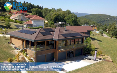 7,98 kWc SolarEdge + Batterie ENERGY Bank 10kWh + 21 QCELL QPEAK DUO 380Wc