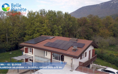 9 kWc SolarEdge + 24 QCELL QPEAK DUO 375Wc