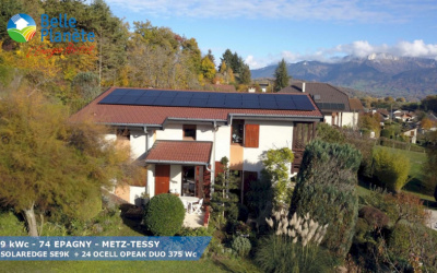 9 kWc SolarEdge + 24 QCELL QPEAK DUO 375Wc