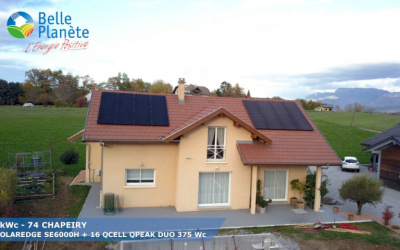 6 kWc SolarEdge + 16 QCELL QPEAK DUO 375Wc