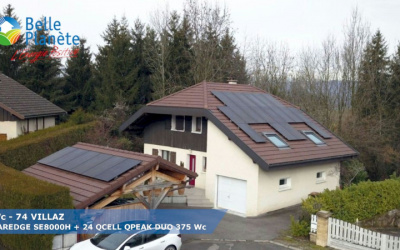 9 kWc SolarEdge + 24 QCELL QPEAK DUO 375Wc